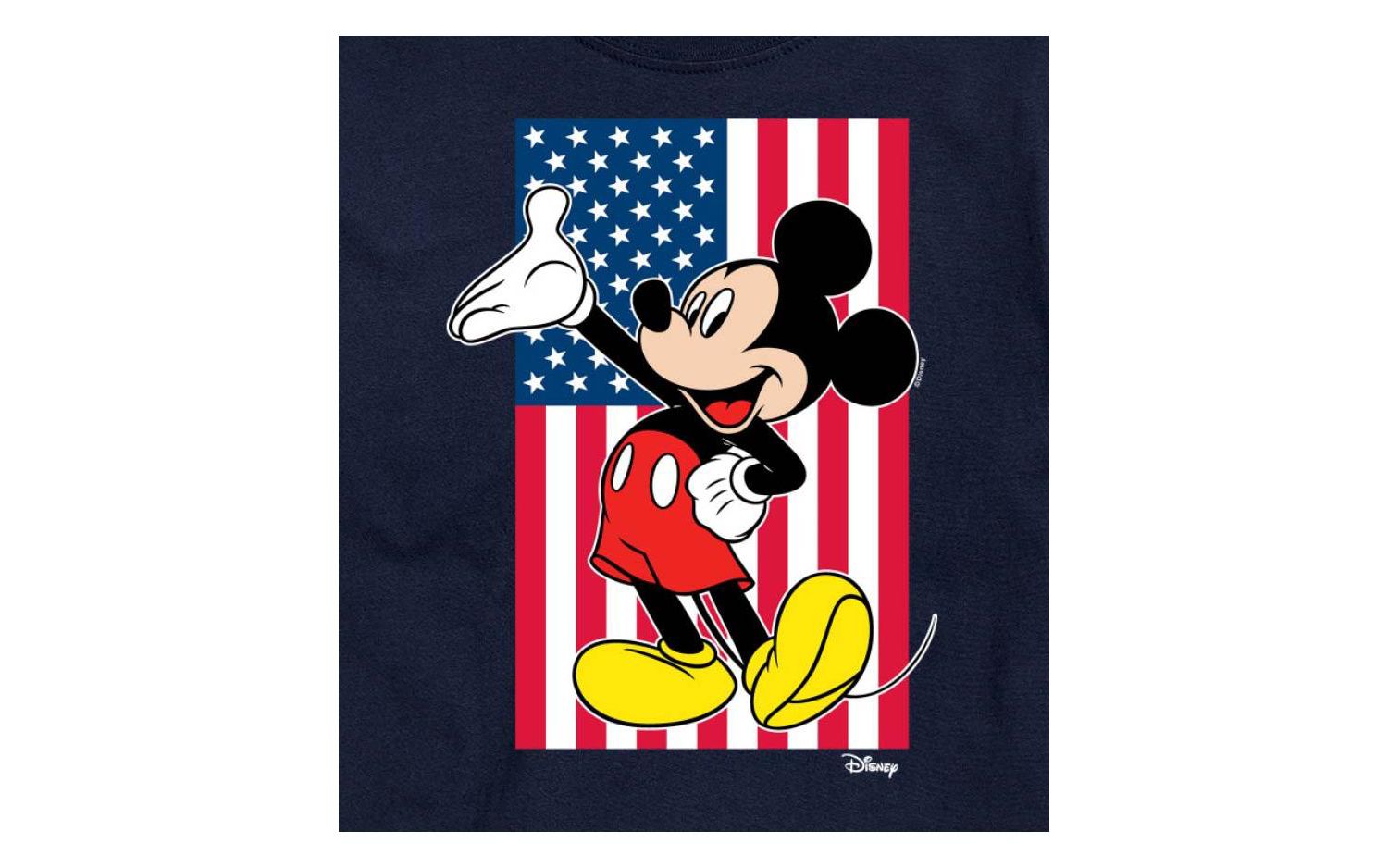 Hybrid Apparel Mickey Flag Mens Short Sleeve Tee