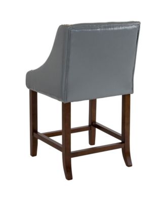 Taylorsville 24 Inch Counter Height Stool With Nailhead Trim