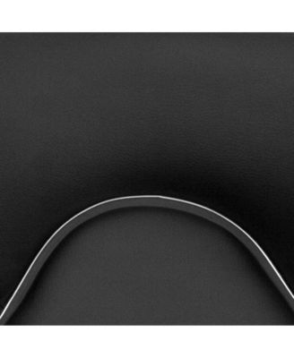 Contemporary Cozy Mid-Back Vinyl Adjustable Height Barstool