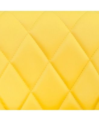 Bucket Seat Adjustable Height Barstool With Diamond Pattern Back