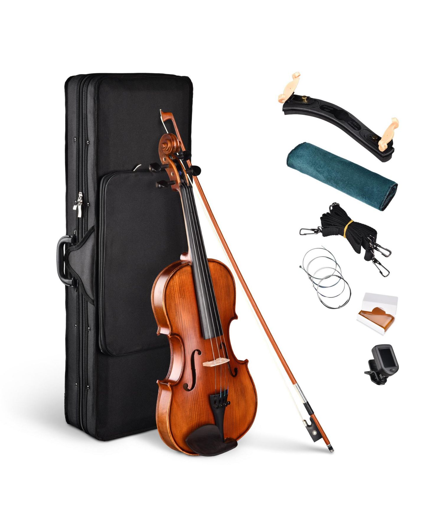 Детские игрушки Yescom Solid Wood Beginner Full Size Violin, Musical Toy Set, цвет: Natrual — фото 1