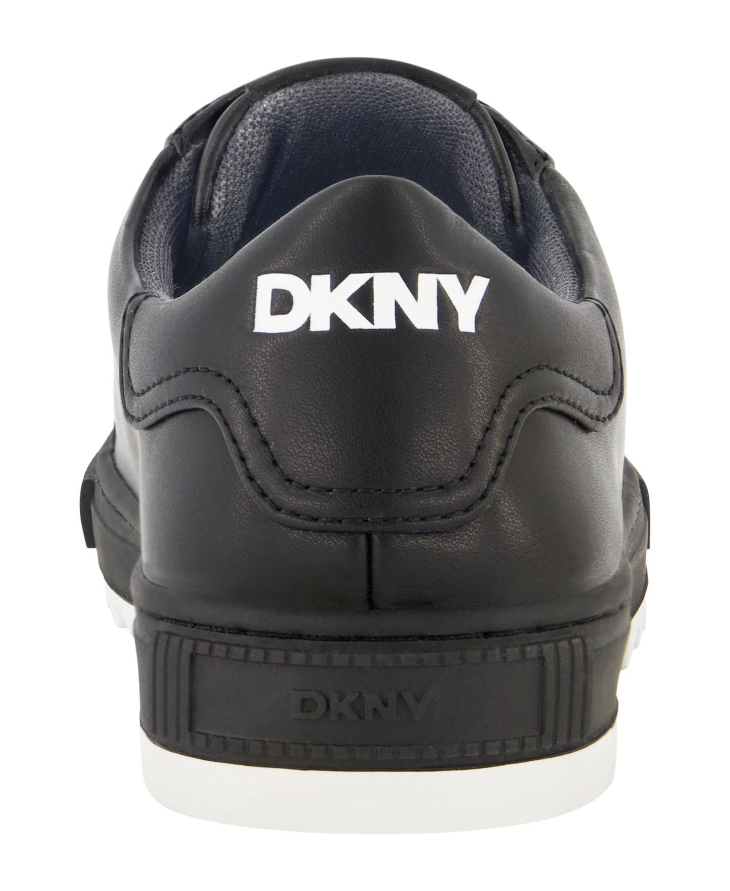 Мужские кроссовки DKNY Smooth Leather Sawtooth Sole, цвет: Чёрный — фото 3