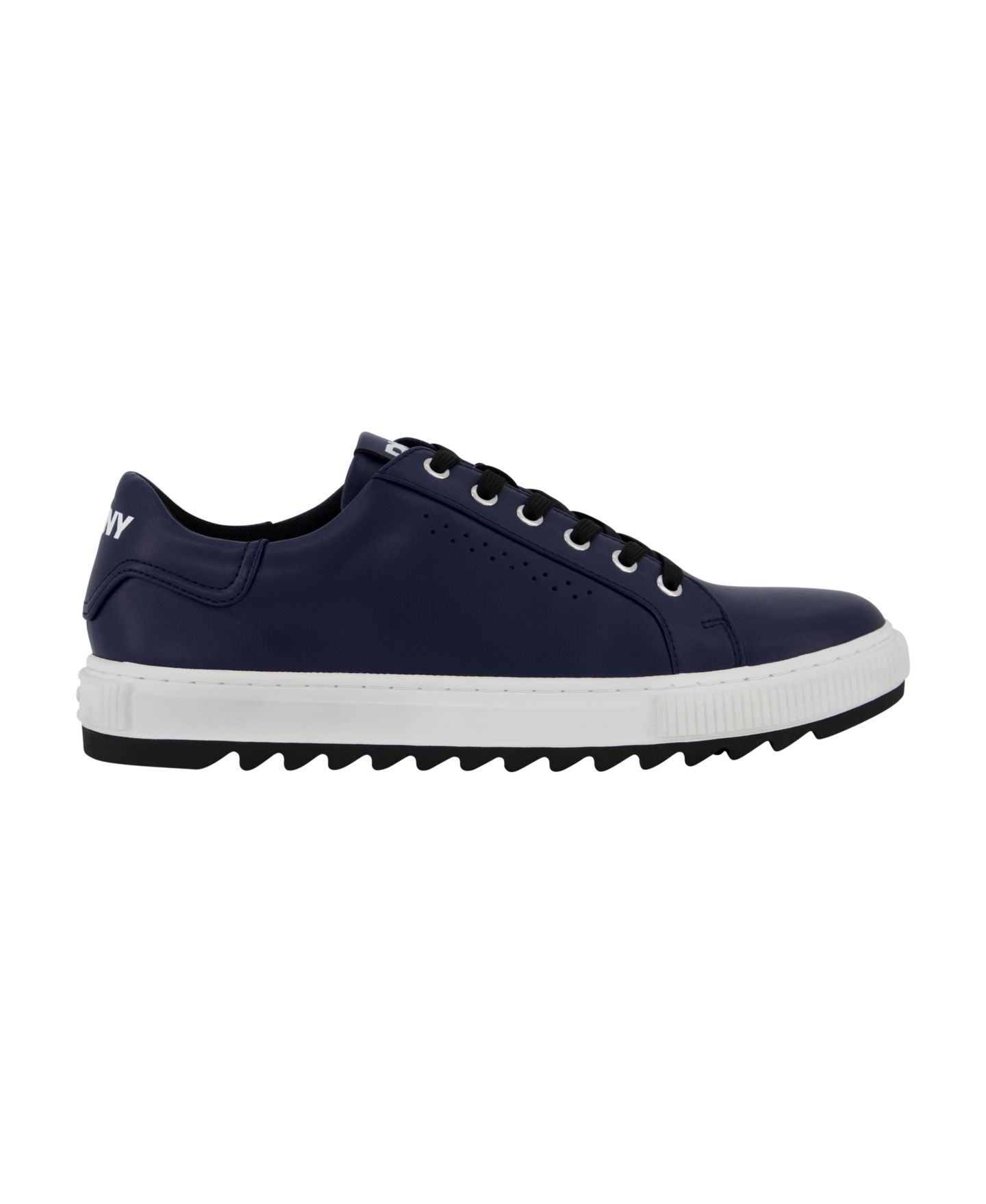 Мужские кроссовки DKNY Smooth Leather Sawtooth Sole, цвет: Чёрный — фото 11