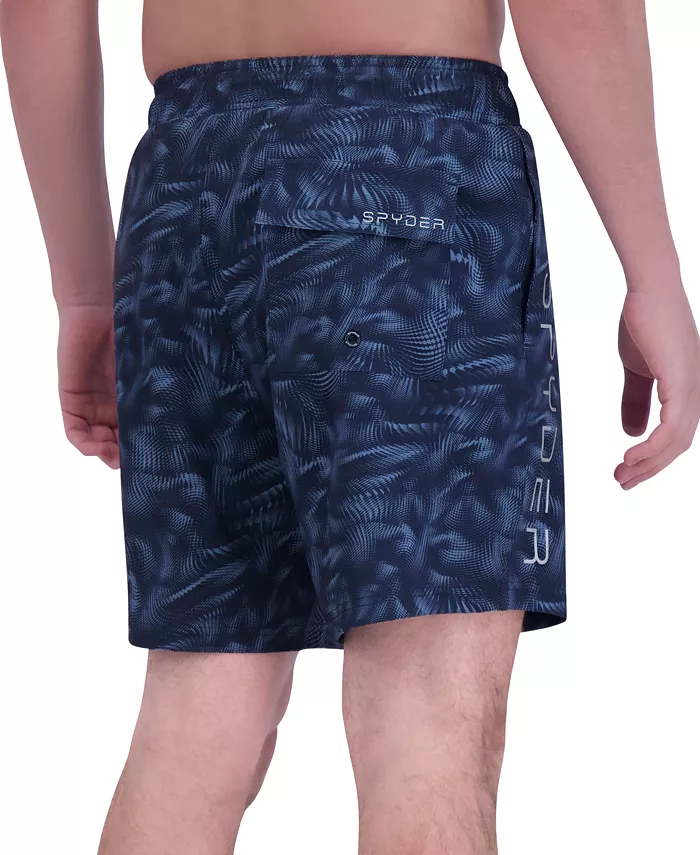 Men's Abstract Liquid Print Performance 7" Volley Shorts - thumbnail 5