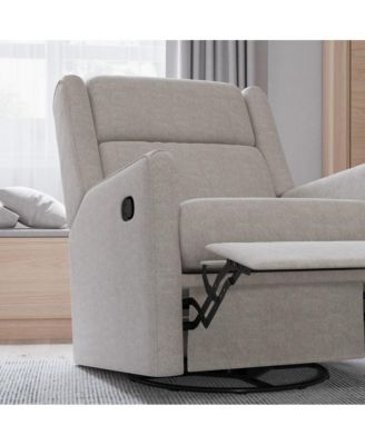 Dara 3-In-1 Traditional Manual Recliner Rocker Swivel Glider Chair