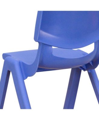 10 Pack Plastic Stackable School Chair With 10.5" Seat Height