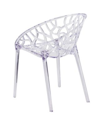 4 Pack Transparent Stacking Side Chair