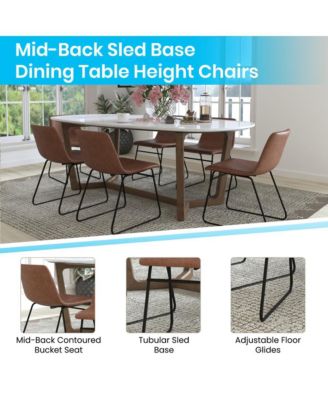 Carrollton 18 Inch Bucket Seat Dining Chairs, Set Of 2