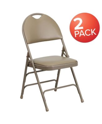 2 Pack Home & Office Easy-Carry Party Events Padded Folding Chair