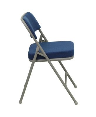 2 Pack Home & Office Portable Party Events Fabric Padded Metal Folding Chair