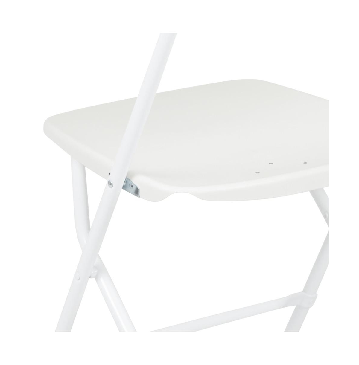 Set Of 10 Stackable Folding Plastic Chairs - 650 Lb. Weight Capacity