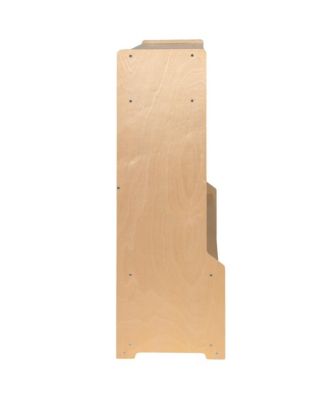 Wood School Coat Locker With Bench, Cubbies And Storage Organizer Hook