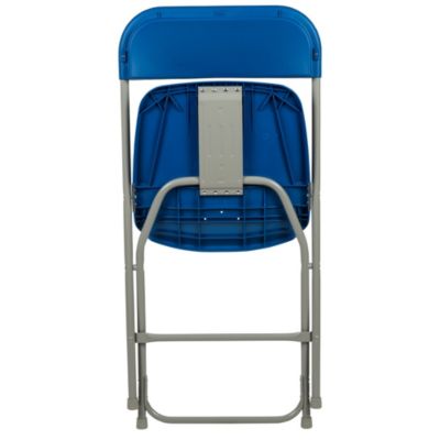 Set Of 6 Stackable Folding Plastic Chairs - 650 Lb Weight Capacity