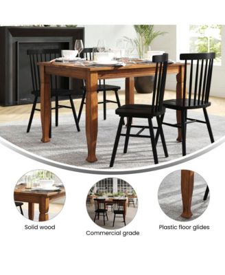 Finnley Wooden Dining Table With Sculpted Legs