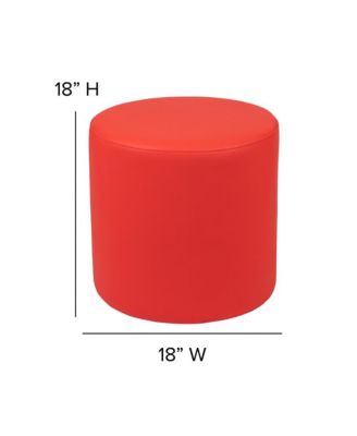 18"H Soft Seating Flexible Circle Backless Chair / Ottoman For Classrooms And Common Spaces
