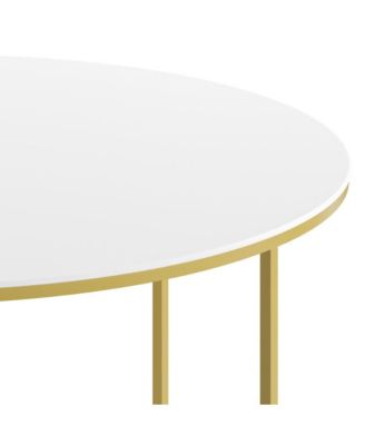 Fairdale Coffee Table With Round Cross Brace Frame