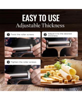 Heavy Duty Adjustable Cheese Slicer with 2 Extra Wires