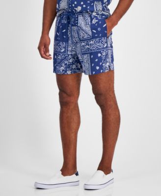 Sun + Stone - Men's Tropical Bandana 5" Shorts