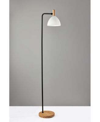 60" Wood Peyton Floor Lamp