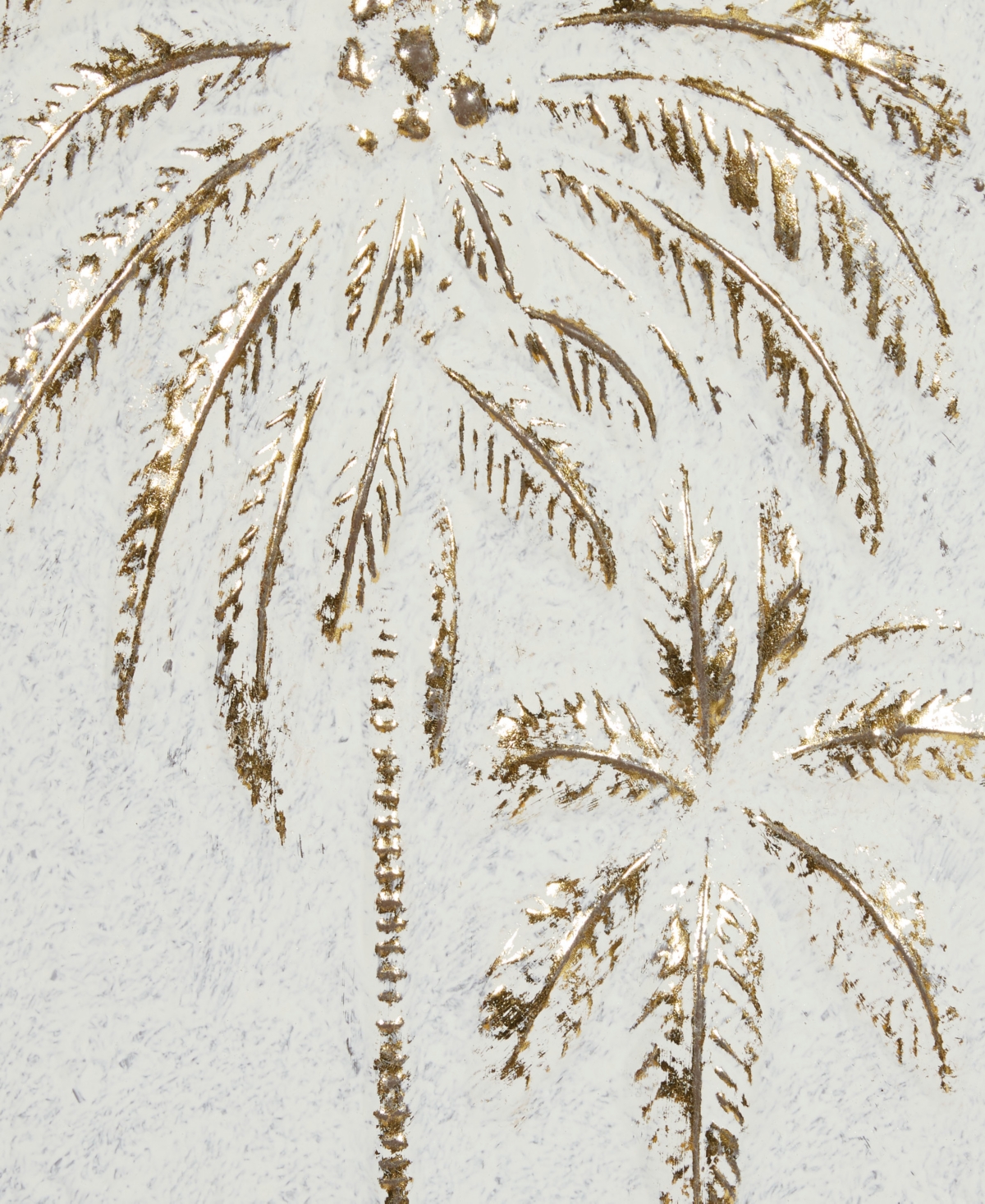 Rosemary Lane Gold Metal Relief Palm Tree Wall Decor with Gold Detailing 14" x 1" x 33"