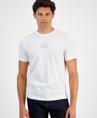 Men's Short Sleeve Crewneck Double Logo T-Shirt