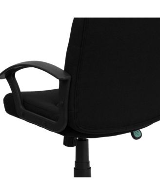 Mid-Back Fabric Executive Swivel Office Chair With Nylon Arms