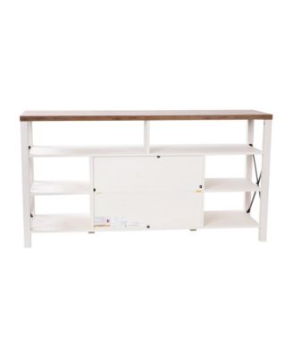 Green River Media Console With Open And Closed Storage