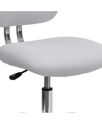 EMMA + OLIVER  Mid-Back Mesh, Padded, Chrome   Swivel, Ergonomic  Task Office Chair