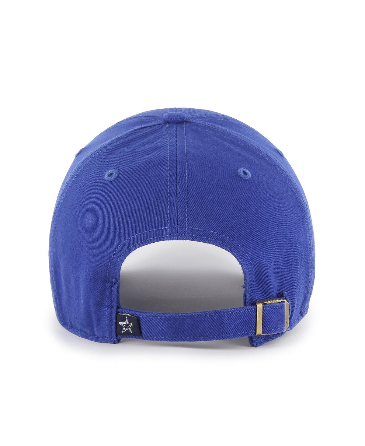 Mitchell & Ness 47 Brand Men's Royal Dallas Cowboys Secondary Clean Up Adjustable Hat In Roy