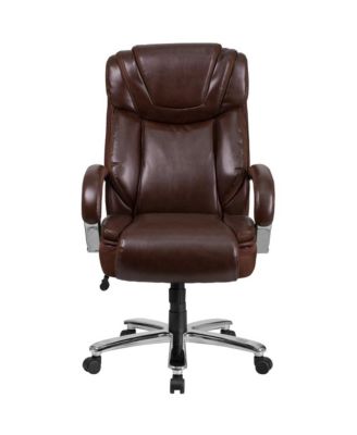 500 Lb. Big & Tall Leathersoft Executive Ergonomic Office Chair With Wide Seat