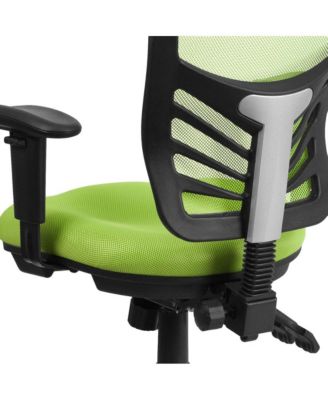 Mid-Back Mesh Triple Paddle Swivel Ergonomic Office Chair With Adjustable Arms