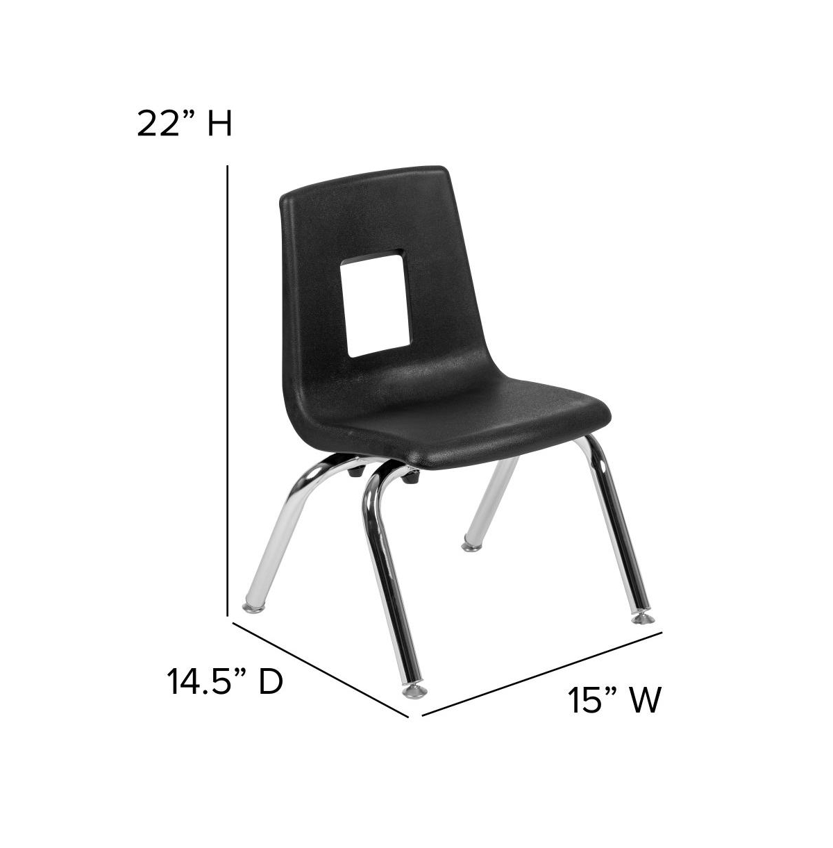 Emma+Oliver Circle Wave Collaborative Laminate Activity Table Set With Student Stack Chairs