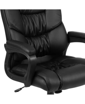   High Back   LeatherSoft, Foam, Metal   400 lb Capacity, Tilt Lock, Swivel, Ergonomic   Desk Chair