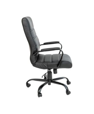 1 Pc Faux Leather Padded Arm Contemporary High-Back Office Chair