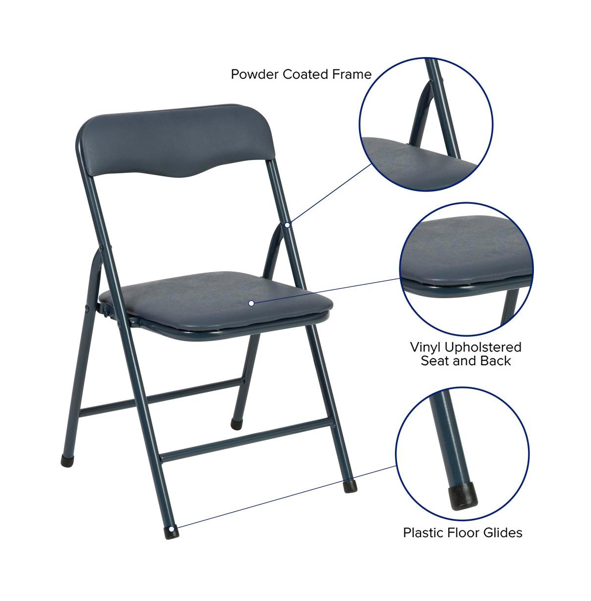 Emma+Oliver Kids 5 Piece Folding Table And Chair Set - Kids Activity Table Set