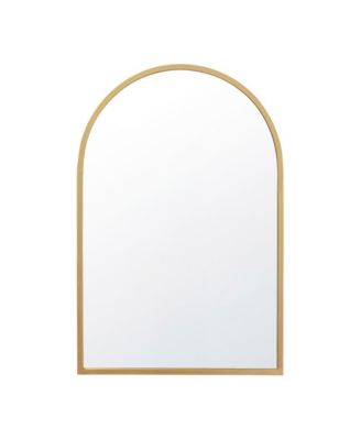 Muriel Arched Metal Framed Wall Mirror For Entryways, Dining Rooms, And Living Rooms