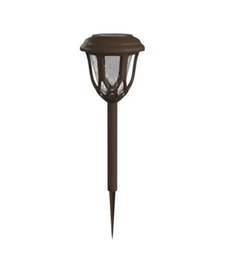 All-Weather Tulip Design Led Solar Lights, Outdoor Solar Powered Lights For Pathway, Garden, & Yard - Set Of 8