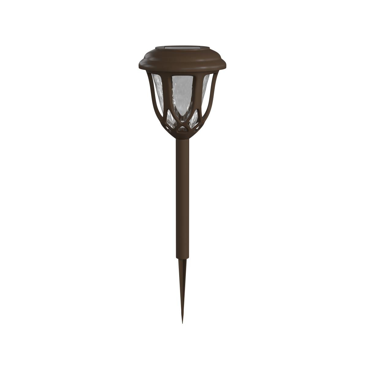 Merrick Lane All-Weather Tulip Design Led Solar Lights, Outdoor Solar Powered Lights For Pathway, Garden, & Yard - Set Of 8