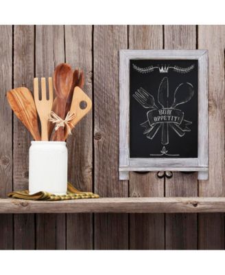 Hanging Or Tabletop Chalkboard With Legs/Wedding Table Sign/Kitchen Countertop Memo Board
