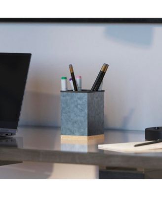 3 Piece Desk Organizer Set- Rustic Mail Organizer For Desktop - Great For Rustic Or Industrial Decor! Makeup Organizer For Vanity