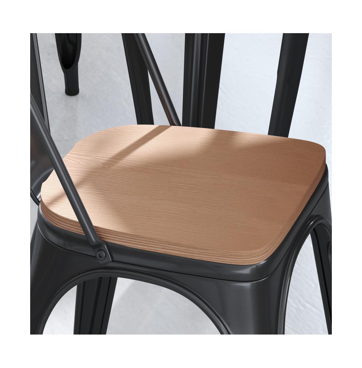 Carew All-Weather Durable Polyresin Seat For Colorful Metal Dining Chairs, Counter Stools And Bar Stools