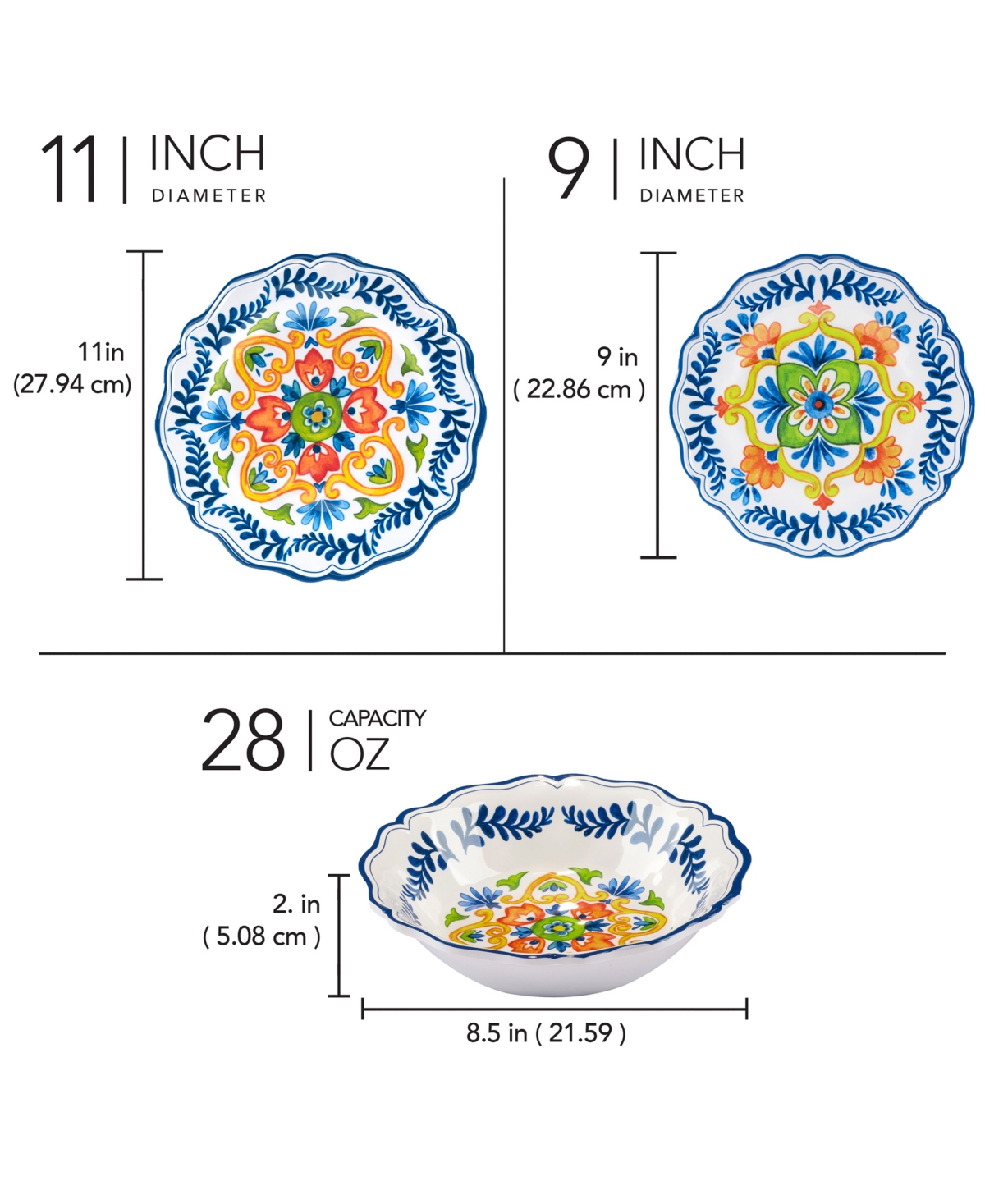 Certified International Flores 12 Pc Dinnerware Set, Service For 4 In Miscellaneous