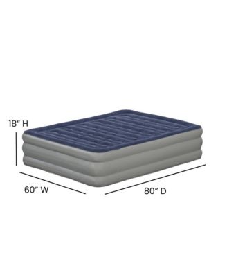 18 Inch Raised Inflatable Air Mattress With Internal Electric Pump