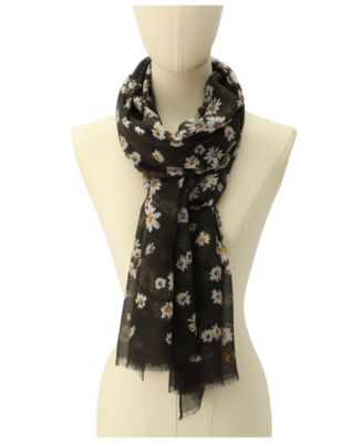 Women's Daisy Cluster Printed Oblong Scarf