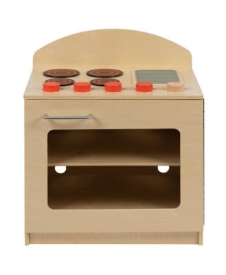Children's Wooden Kitchen Stove With Turnable Knobs For Commercial Or Home Use