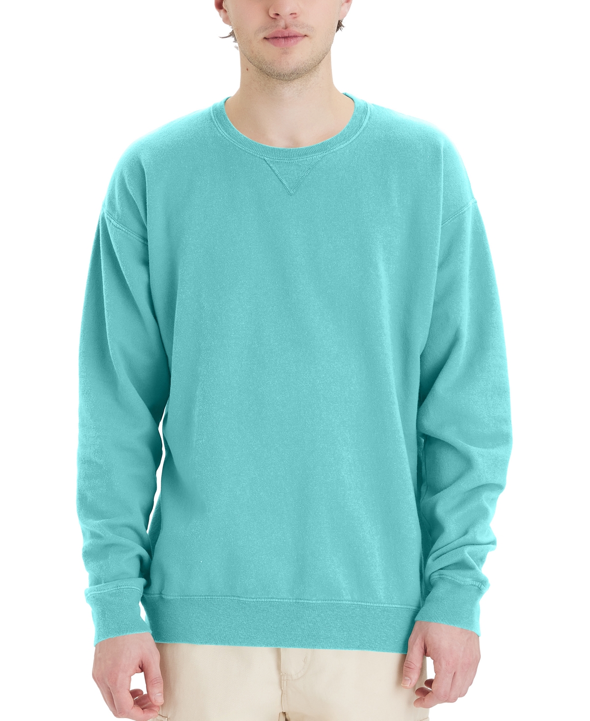 Hanes Unisex Garment Dyed Fleece Sweatshirt