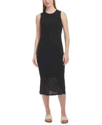 Marc New York - Women's Sleeveless Side-Slit Midi Dress