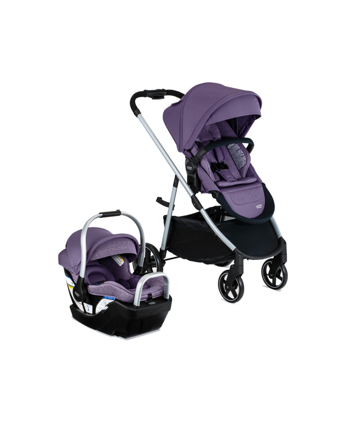 Shop Britax Willow Grove Sc Travel System In Purple