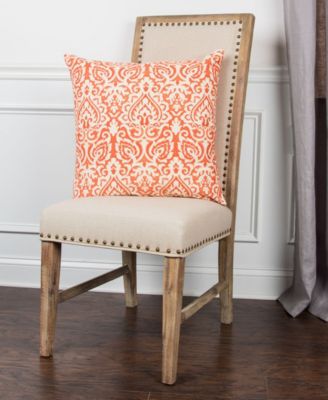 Damask Polyester Filled Decorative Pillow, 22" x 22"