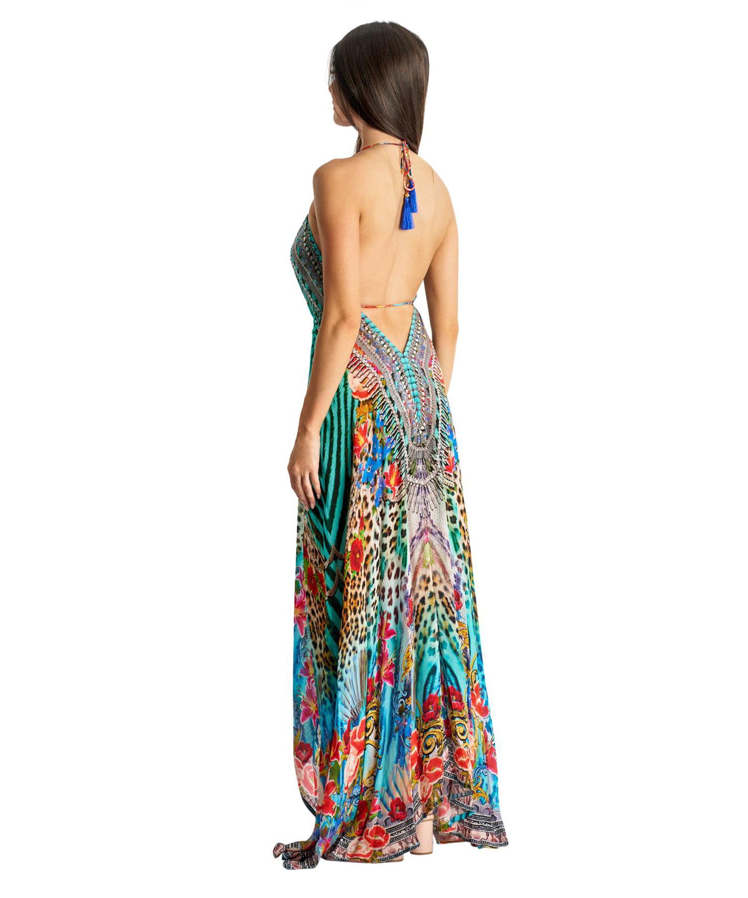 Women's Maxi Halterneck Dress